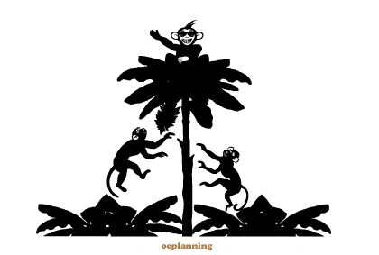 申のイラスト年賀状テンプレート