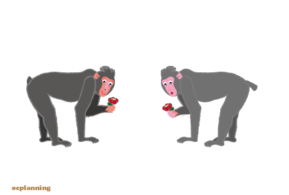 申のイラスト年賀状テンプレート