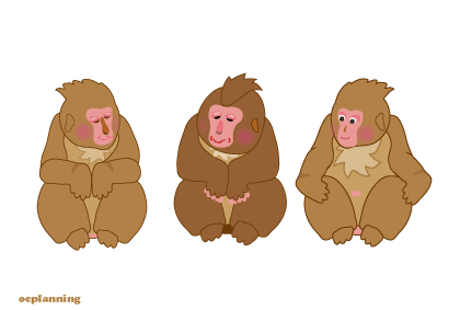 申のイラスト年賀状テンプレート