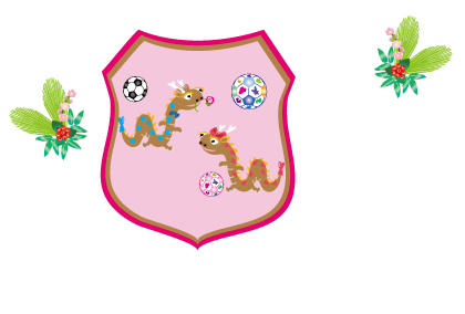 2021辰年の辰のイラスト年賀状素材